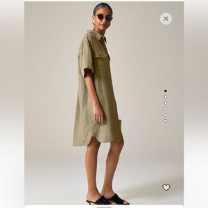 J. Crew Utility Shirtdress in linen